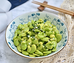 葱油凉拌蚕豆瓣的做法