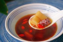 #秋日品蟹 邂逅好味道#紫米醪糟咔咔汤圆的做法