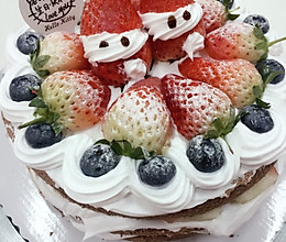草莓蓝莓裸蛋糕的做法