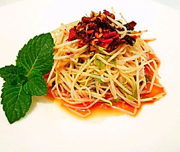 凉拌绿豆芽的做法