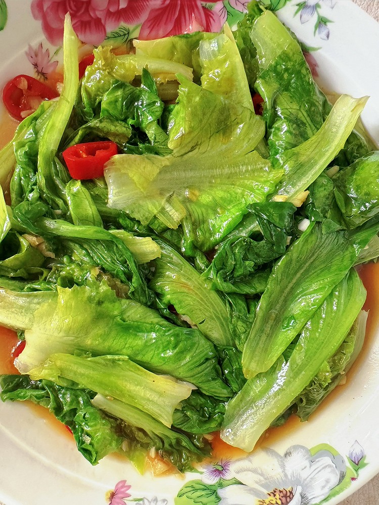 炒生菜的做法