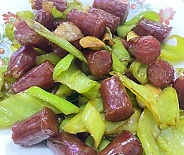 辣椒炒腊肠的做法