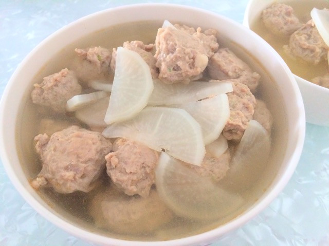 萝卜汆丸子的做法