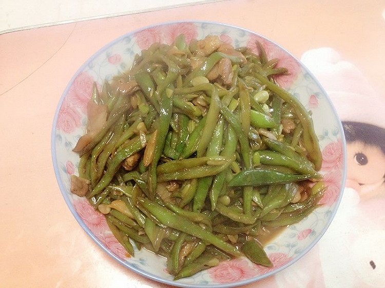 肉炒扁豆角的做法
