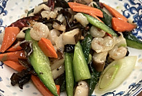 清炒虾仁黄瓜胡萝卜的做法