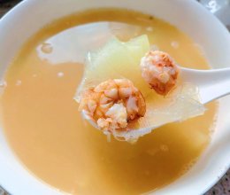 冬瓜虾仁粉丝汤的做法