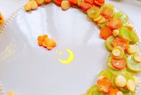 众星拱月：莴苣山药素炒萝卜花。的做法