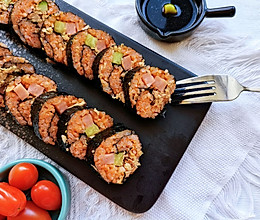 寿司｜金枪鱼紫菜卷#321沙拉日#的做法