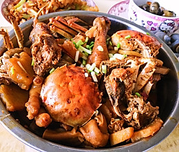 肉蟹煲的做法