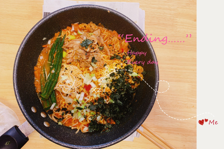 深夜食堂的韩式拉面，消除一天的疲惫的做法