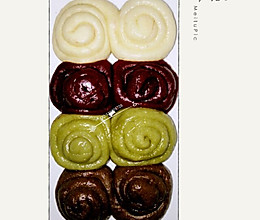 四色馒头的做法