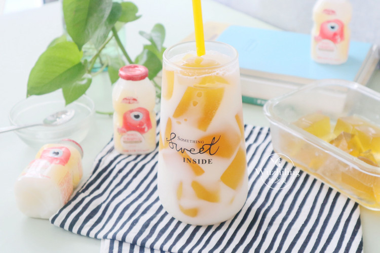白桃乳酸菌乌龙茶冻的做法