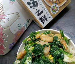 #轻食季怎么吃#菠菜虾仁鸡蛋面的做法