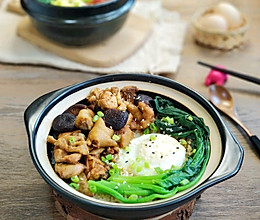 #人人能开小吃店#香菇鸡块煲仔饭的做法
