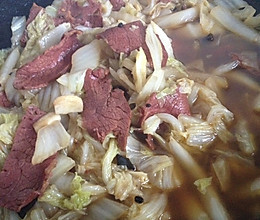 酸辣大白菜烧牛肉的做法