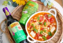 #李锦记X豆果 夏日轻食美味榜#低脂番茄豆腐菌菇汤的做法