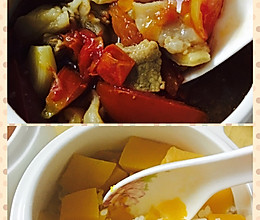 怀孕5周菜谱 南瓜饭和西红柿牛腩浓汤的做法