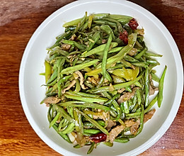 扁豆丝炒肉的做法