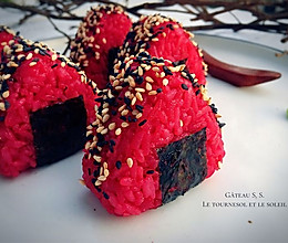 鳄梨虾仁甜菜饭团#丘比轻食厨艺大赛#的做法