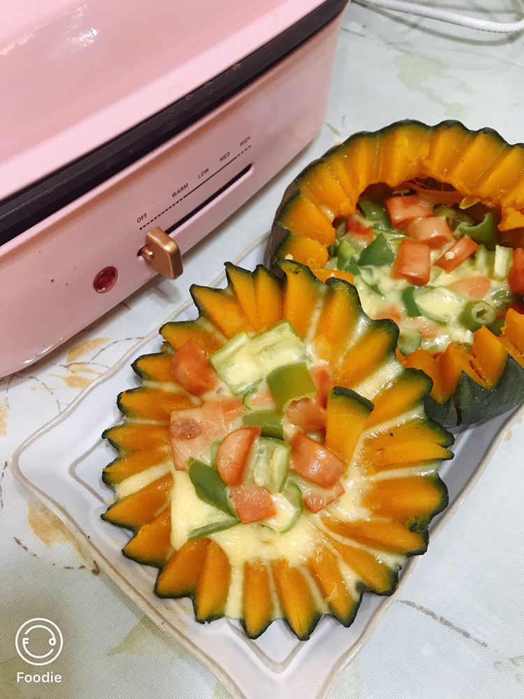 美食锅出品：芝士南瓜盅的做法