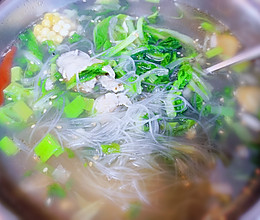生蚝小白菜粉丝汤的做法