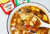 #暖冬酱在手，嗨吃部队锅#豆腐大酱汤的做法