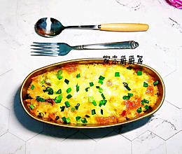 #憋在家里吃什么#腊肠腊肉芝士焗饭的做法
