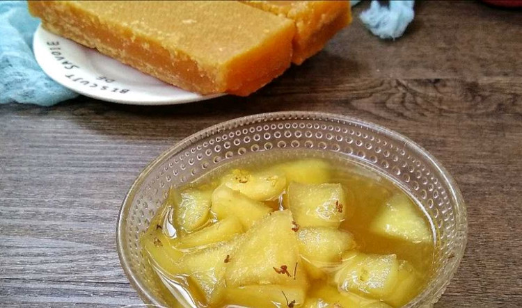 养生糖水之红糖桂花炖苹果的做法