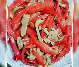 KL甜椒炒肉丝的做法