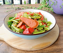 香肠炒空心菜埂#每道菜都是一台时光机#