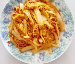 蒜蓉娃娃菜金针菇的做法