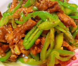 尖椒肉丝的做法