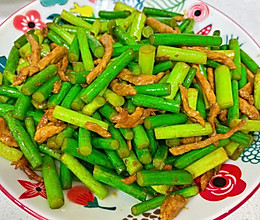 炒蒜苗的做法