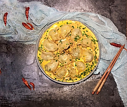 饺子就酒越吃越有-韭菜肉抱鸡蛋煎饺的做法