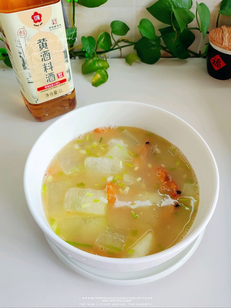 冬瓜虾干汤的做法
