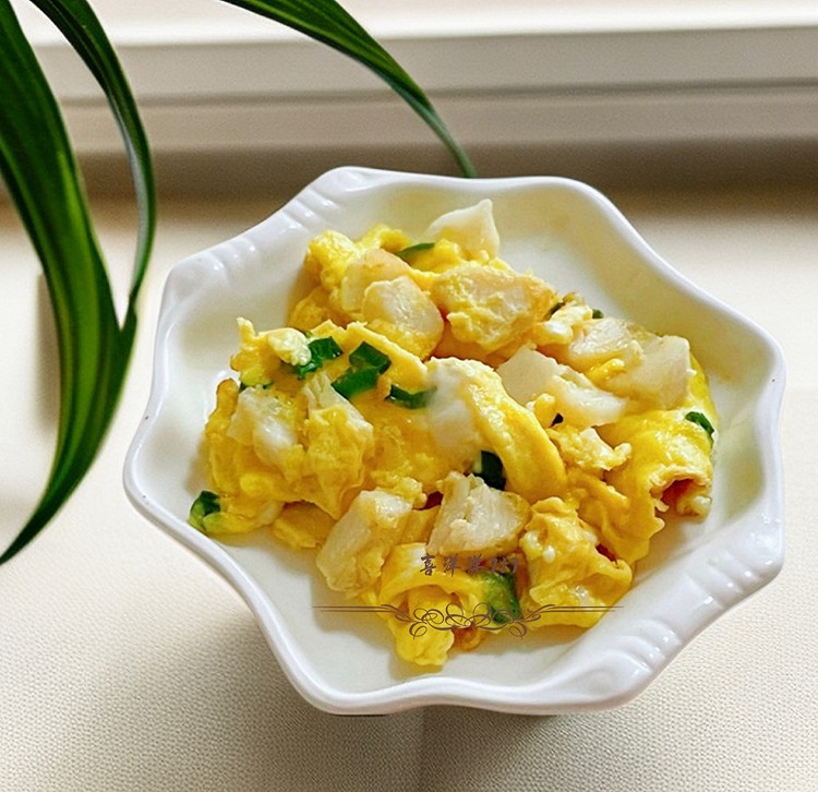 宝宝辅食/挪威北极鳕鱼香葱滑蛋的做法