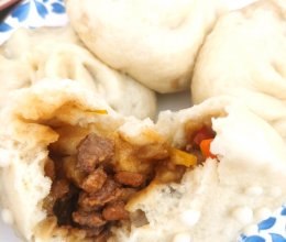 茄子彩椒酱肉包#肉食主义#的做法