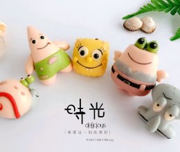 海绵宝宝卡通造型馒头的做法
