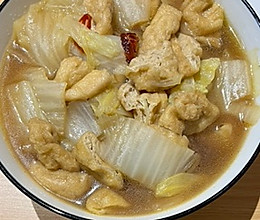 白菜焖豆泡的做法