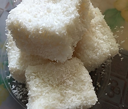 免淡奶油的牛奶椰蓉小方的做法