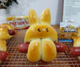 #自由创意面包#超可爱兔子面包的做法