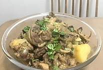 笨鸡炖蘑菇土豆的做法