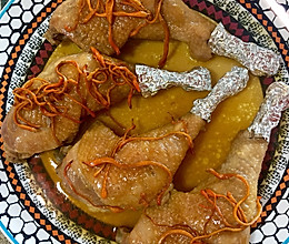 虫草花盐焗鸡腿(电饭锅快手版)的做法