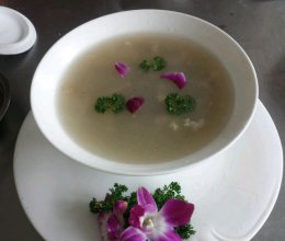 鸡汤蚌肉的做法