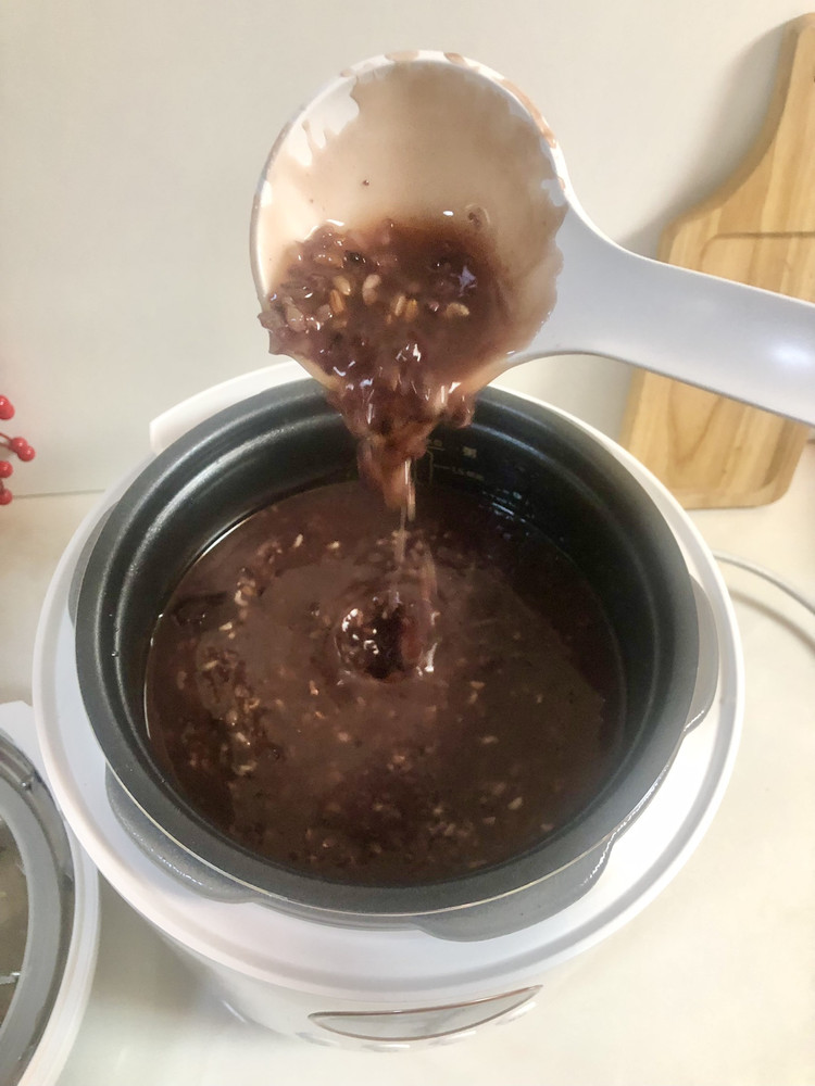 高纤营养的三色糙米粥的做法