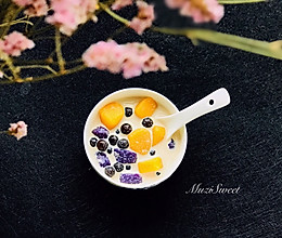 #网红美食我来做#黑糖撞奶珍珠芋圆的做法