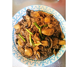 牛肉卷炒香菇的做法