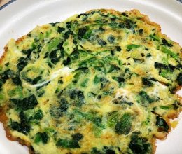 香喷喷的菠菜鸡蛋饼的做法