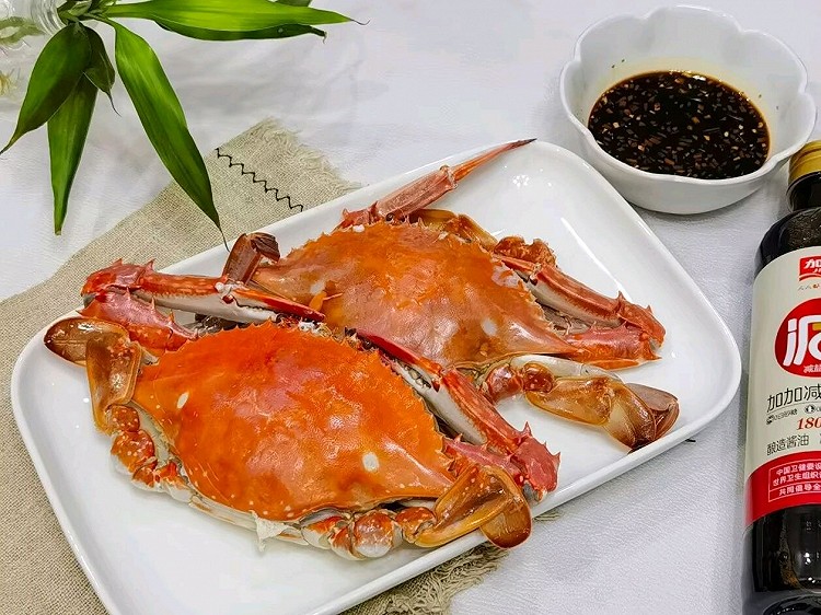 清蒸梭子蟹，蘸上灵魂蘸汁，太鲜美啦的做法