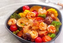 #橄想橄做，就是中国味#鸡胸肉虾仁烤时蔬的做法